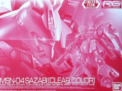 BANDAI GUN68954 GUNPLA RG 1/144 SAZABI CLEAR COLOR