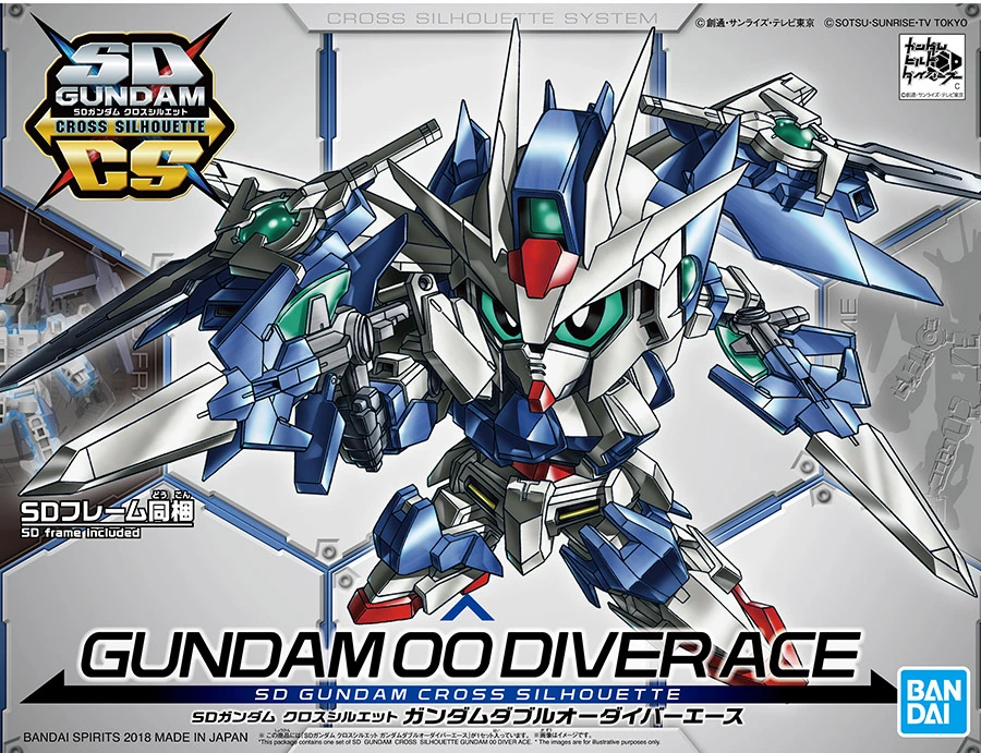 BANDAI GUN62498 GUNPLA SD CROSS SILHOUETTE GUNDAM 00 DIVER ACE 3 BANDAI GUN62498 GUNPLA SD CROSS SILHOUETTE GUNDAM 00 DIVER ACE