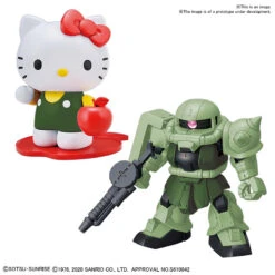 BANDAI GUN74211 SD CROSS SILHOUETTE HELLO KITTY CHAR ZAKU 2 -Bandai Soldes Boutique 74211a