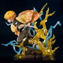 BANDAI Demon Slayer Kimetsu No Yaiba Figuarts Zero Zenitsu Thunderclap & Flash 15cm -Bandai Soldes Boutique demon slayer figurine zenitsu agatsuma thunderclap and flash figuarts zero 4
