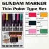 BANDAI GUNPLA MARKER GUNDAM SET FINE EDGE LINE -Bandai Soldes Boutique gms110 gundam marker thin point set set of 6 00