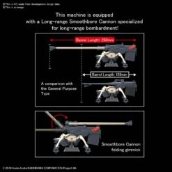 BANDAI ES75684 HG 1/48 JUGGERNAUT LONG RANGE CANNON -Bandai Soldes Boutique hg juggernaut long range cannon o5
