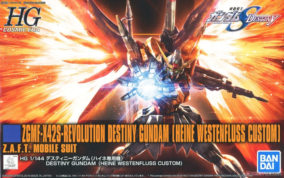 BANDAI GUN66747 GUNPLA HGCE 1/144 DESTINY GUNDAM HEINE WESTENFLUSS CUSTOM